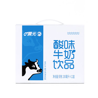 88VIP：晨光 PURE MILK 酸味乳饮品 200ml*12盒