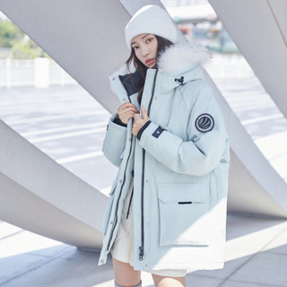 波司登冬季户外极寒保暖加厚中长款毛领羽绒服女