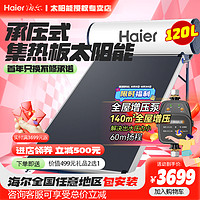 Haier 海尔 太阳能热水器光电两用自动上水节能电辅热家用平板承压一体