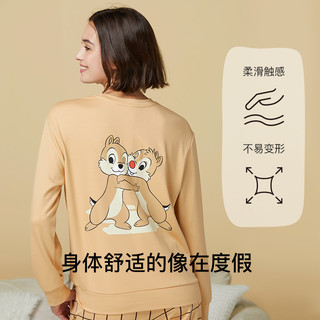 ubras迪士尼联名家居服|云棉加绒套头套装长袖长裤睡衣男女