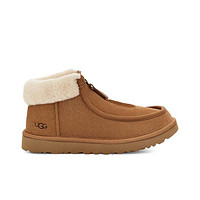 UGG 女鞋秋冬季平底保暖拉链休闲鞋1143955栗色