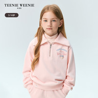 TeenieWeenie Kids小熊童装24秋冬女童时尚舒适刺绣拉链卫衣