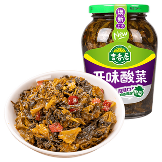 吉香居开味酸菜350g四川泡菜拌饭拌面榨菜下饭菜酱菜雪菜咸菜腌菜