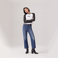 Levi's 李维斯 女士RIBCAGE高腰牛仔长裤 72693-0219 中蓝色 29 27