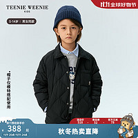 TEENIE WEENIE Kids小熊童装24冬中性三防羽绒服 黑松露小吐司（黑色） 140cm