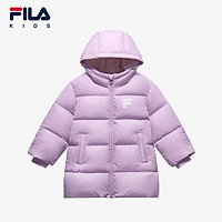 FILA 斐乐 童装儿童羽绒服男童女童2024冬季新款保暖宝宝中长款外套