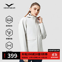 KEMP gEaR 凯蒙戈尔 KEMPGEAR）冲锋衣女三合一羽绒内胆两件套三防连帽外套秋冬季保暖户外登山服 米色 羽绒服内胆 M