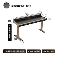 WZO 实木电动升降电脑桌智能意式极简书桌学生桌设计师家用办公桌