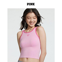 百亿补贴：VICTORIA'S SECRET 维密 PINK 复古撞色夏日辣妹可外穿带胸垫内搭小背心文胸内衣女