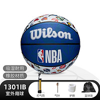 Wilson 威尔胜 NBA 成人儿童训练橡胶室外耐磨篮球 WTB1301IBNBA7