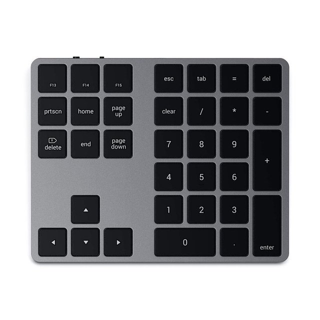 SATECHI 日本直邮Satechi 蓝牙数字键盘 可充电34键 MacBook Pro / Air Ma