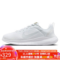 NIKE 耐克 跑步鞋女缓震FLEX EXPERIENCE 12运动鞋DV0746-100白38.5