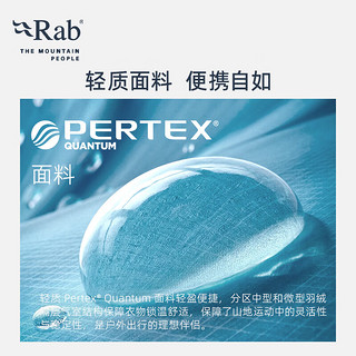 Rab24秋冬Electron男士连帽疏水防风轻便750蓬鹅绒羽绒服 QDB-69 黑灰色BEL L