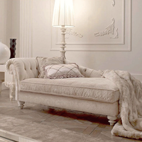 瑞曼莎欧式新古典布艺贵妃椅 米色左贵妃
