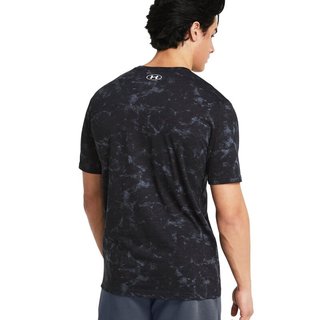 安德玛（UNDERARMOUR）春夏Project Rock强森Payoff男子训练运动印花短袖T恤1383194 黑色001 L