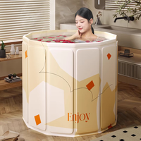 妙馨思 泡澡桶成人可折叠浴缸洗澡桶家用婴儿童游泳桶浴桶坐浴盆沐浴 免安装速开款泡澡桶70cm