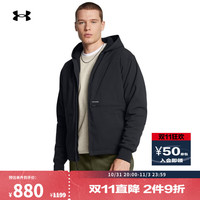 安德玛(UNDERARMOUR)秋冬Expanse男子户外运动保暖抓绒外套1387568 黑色001 XL