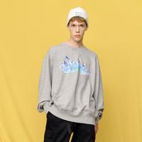 Champion【品牌】秋冬 纯色百搭卡通印花LOGO套头卫衣