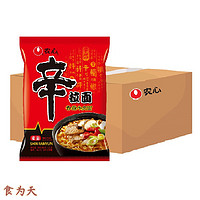 NONGSHIM 农心 NONG SHIM 香菇牛肉味 辛拉面 袋面 方便面速食食品 120g*20袋 辛拉面袋面 120g*20 整箱