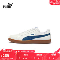 彪马（PUMA）男女低帮经典复古撞色百搭轻便透气板鞋PUMA UP372605 白-水手蓝-21 41