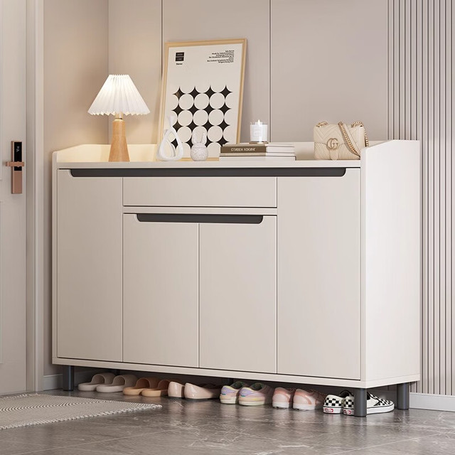 Cono Sur 柯诺苏 实木芯鞋柜 120*32*100 云溪白