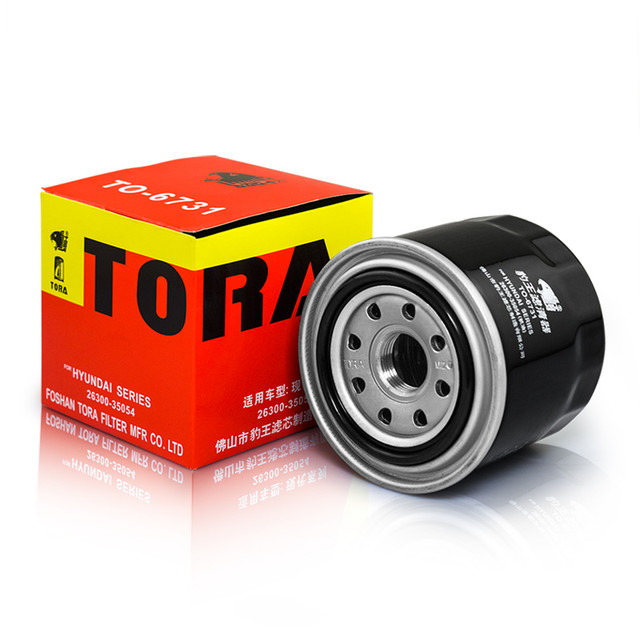 TORA 豹王 机油滤芯适用现代瑞纳朗动伊兰特悦动i35索纳塔ix30机油滤TO-6731 新胜达（不分年款排量）