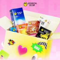 值选:jissbon 杰士邦 超薄+延时+颗粒+玻尿酸安全套三件任选 3只/6只