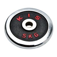 DERUD 得瑞达 纯铁男士哑铃片电镀小孔2.5-3.0cm20kg10kg5kg杠铃片家用健身器材