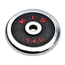 DERUD 得瑞达 纯铁男士哑铃片电镀小孔2.5-3.0cm20kg10kg5kg杠铃片家用健身器材