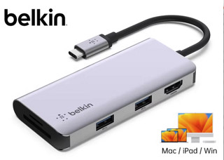 88VIP：belkin 贝尔金 扩展坞5合1macbookpro typec拓展坞转换器usb多接口