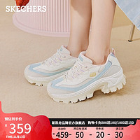 SKECHERS 斯凯奇 休闲鞋厚底老爹鞋增高蜜糕鞋177233自然/蓝 38 自然色/蓝色/NTBL 38尺码偏大一码，选小一码