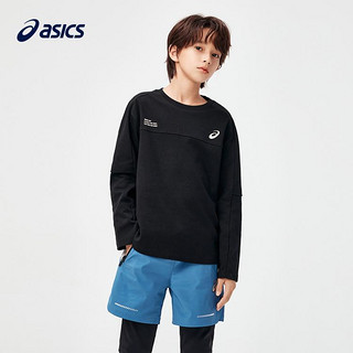 ASICS 亚瑟士 童装2024年秋款新款男女童运动休闲百搭针织T恤