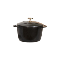 staub 珐宝 1004163 炖锅(16cm、1.5L、铸铁、黑色)