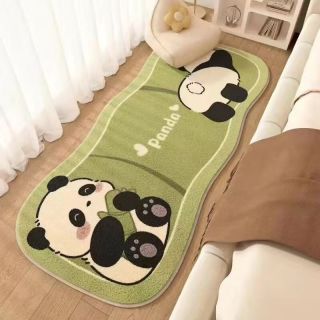 KAYE 仿羊绒 卡通飘窗毯子 FYR-竹子熊猫 50x140cm