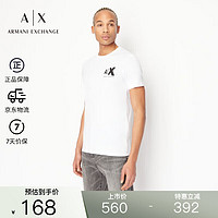 EMPORIO ARMANI ARMANI EXCHANGE 男士LOGO纯色T恤 AX