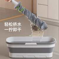 五月花 拧水拖把45CM1布138CM必卡锁自拧水家用一拖净免手洗2025带刮污