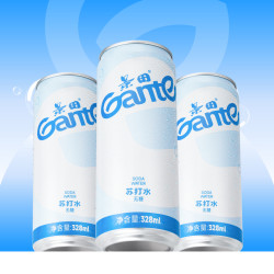 Ganten 百岁山 景田 苏打水无糖328ml*24罐