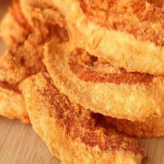 伙火牛猪油渣  脂渣肉渣干炸肉青岛特产多口味  原味/烧烤/麻辣/藤椒 猪油渣100g*6（口味）600g