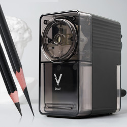 DAV 大V创意削笔器美术生V5V6素描速写削笔刀绘画削笔机大v卷笔刀铅笔炭笔转笔刀大v