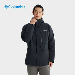 Columbia 哥伦比亚 三合一冲锋衣男24秋冬户外羽绒服热能保暖两件套WE9643 010 XL