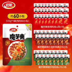 WeiLong 卫龙 魔芋爽辣条素毛肚组合 510g 约60小包