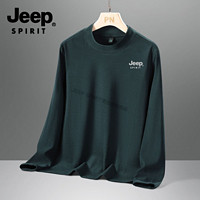 JEEP SPIRIT JEEP吉普港风男士长袖T恤春秋宽松舒适潮流圆领休闲上衣打底卫衣