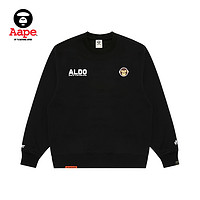 Aape 旗舰男装24年秋冬猿人军团刺绣字母印花厚绒圆领卫衣B377XXN