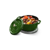 staub 珐宝 炖锅(22cm、2.6L、铸铁、莳萝绿)