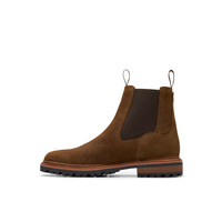 Clarks 其乐 Clarkridge系列 男士英伦风切尔西一脚蹬潮靴 261797237 棕色 42