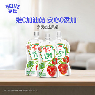 Heinz 亨氏 超金小白包果泥 蔬菜混合果泥12袋