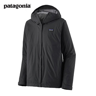 Patagonia 巴塔哥尼亚 男士潮流休闲硬壳3L连帽外套冲锋衣 Torrentshell 85241 BLK M