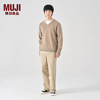 MUJI 無印良品 男式羊毛V领毛衣 AA02CC3A