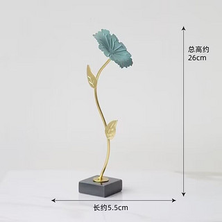 SHENXIAN GRAFT 神涎 荷花摆件家居客厅电视酒柜高端清新雅致新中式轻奢莲花书房装饰品