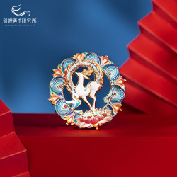 敦煌美术研究所 浮雕金属磁吸冰箱贴博物馆文创纪念品个性创意礼品